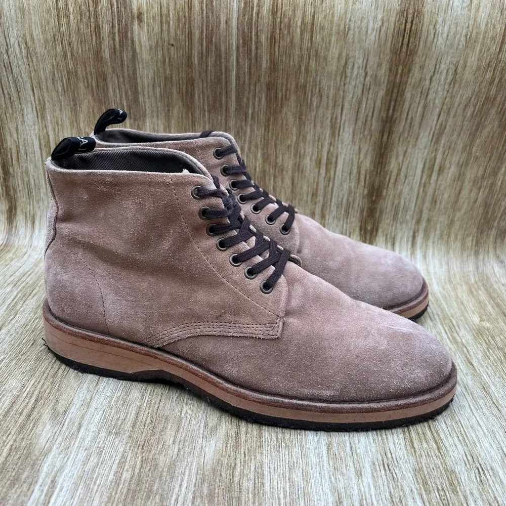AllSaints Matthias Chukka Boots Men's Size 9 EU 42 Brown Suede‎ Ankle Shoes